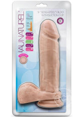 Au Naturel Dildo with Suction Cup 9in - Vanilla